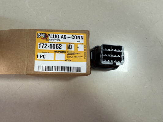 Caterpillar C9 injector harness connector 191-7823, injector harness gasket 307-8428, injector harness connector lock 172-6062