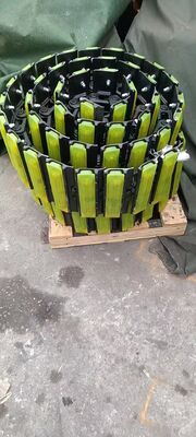 Excavator Track Chain Assembly with Rubber Plate, Track Chain with Pad Assembly for Undercarriage Parts