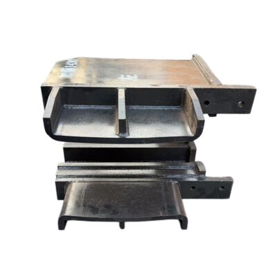 Idler Yoke / Front Fork for Kato HD1430 Excavator Undercarriage Parts，Compatible with Kato HD1430 Excavator Idler Front Fork, Jaw Bracket, Undercarriage Components Including Four Wheels and One Track