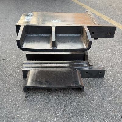 Idler Yoke / Front Fork for Kato HD1430 Excavator Undercarriage Parts,Compatible with Kato HD1430 Excavator Idler Front Fork, Jaw Bracket, Undercarriage Components Including Four Wheels and One Track