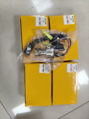 Ignition Switch 110‑7887 1107887 With 2 Keys For CAT 216B 226B 246B Backhoe Loader Excavator Parts