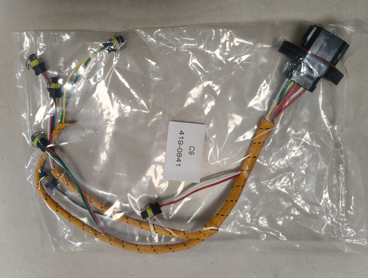Fuel injector wiring harness excavator sensor reducing injector circuit alarm for CAT C9 engine E330C E330D E336D 340D and 140M motor grader