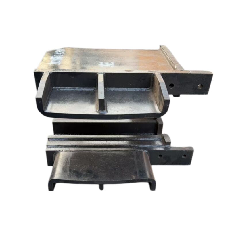 Idler Yoke / Front Fork for Kato HD1430 Excavator Undercarriage Parts,Compatible with Kato HD1430 Excavator Idler Front Fork, Jaw Bracket, Undercarriage Components Including Four Wheels and One Track